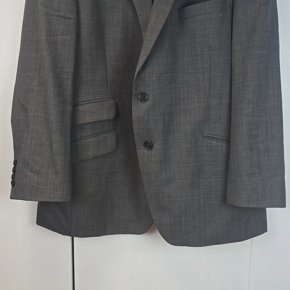 Ted Baker| Mens Gray Suit Coat/Jacket Endurance Wool Neutral Preppy Sz.46R - Picture 4 of 13
